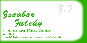 zsombor fuleky business card